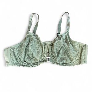 Déesse Lingerie 48C Lace Underwire Bra - Sage Green